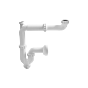 Sifón botella ahorro de espacio 1 1/2"- 1 1/4" para lavaplatos